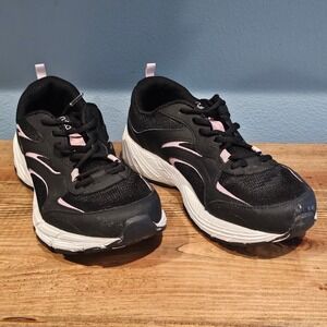 Ryka Womens Integrity Walking Shoes Black Pink White Mesh Sneakers Size 9 Wide